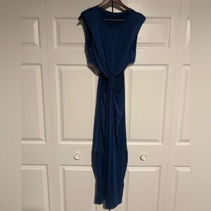 Elegant Blue Sleeveless Dress